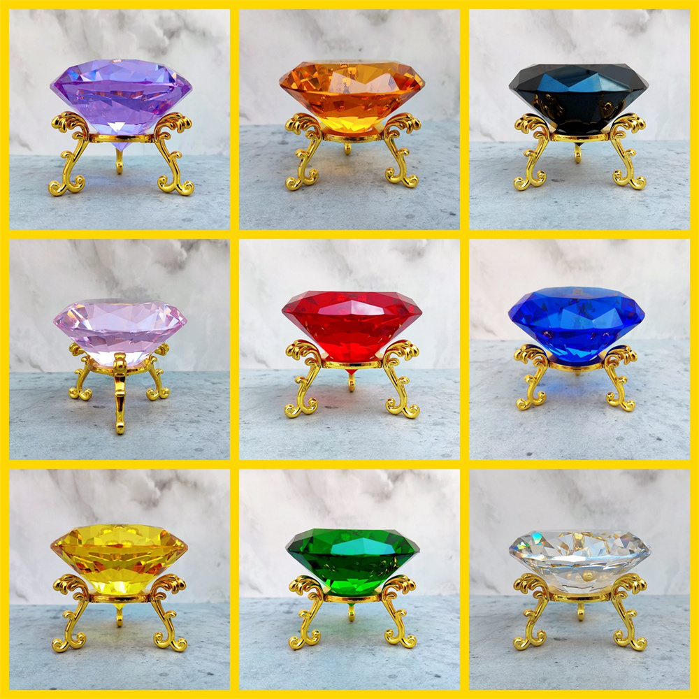 80mm K9 Crystal Diamond With M - Paper Weight Crystal recension och pris