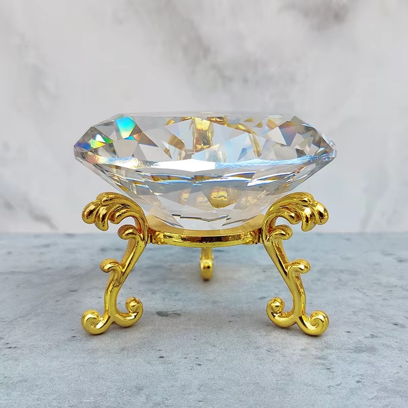 80mm K9 Crystal Diamond With M - Paper Weight Crystal recension och pris