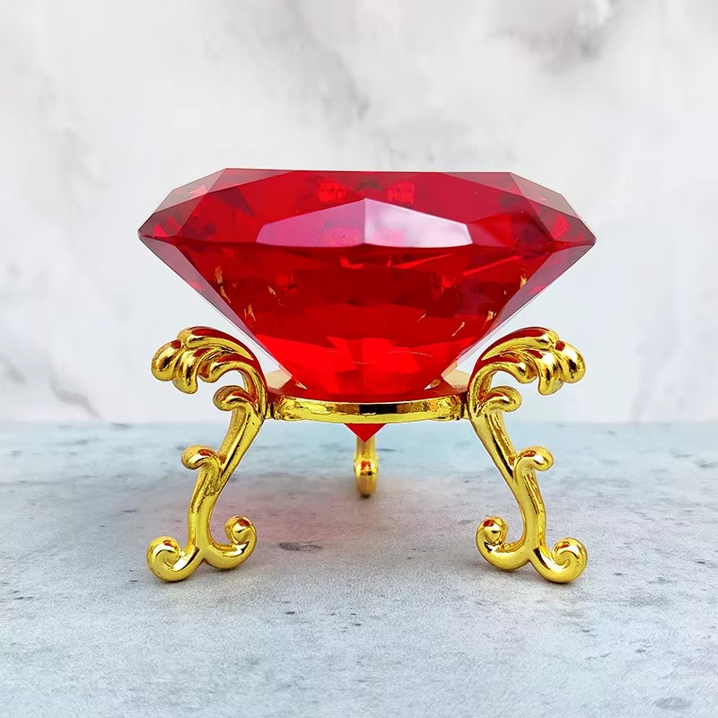 80mm K9 Crystal Diamond With M - Paper Weight Crystal recension och pris