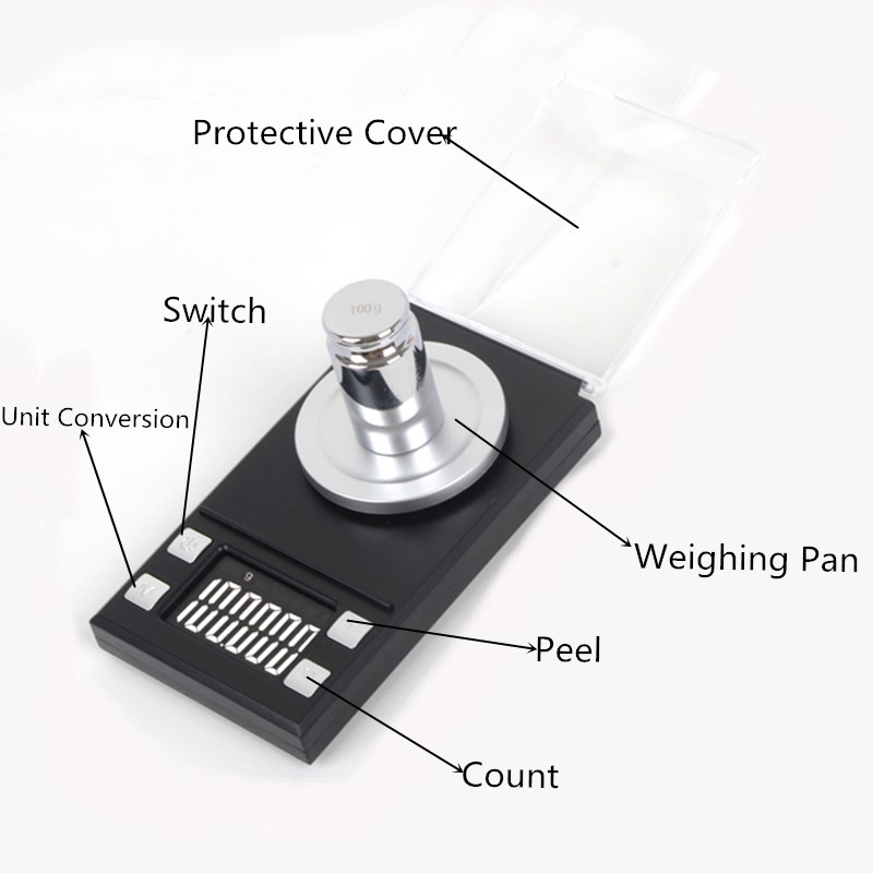 20/50/100g 0.001g Digital Jewe - Tape Dispenser Weighted recension och pris