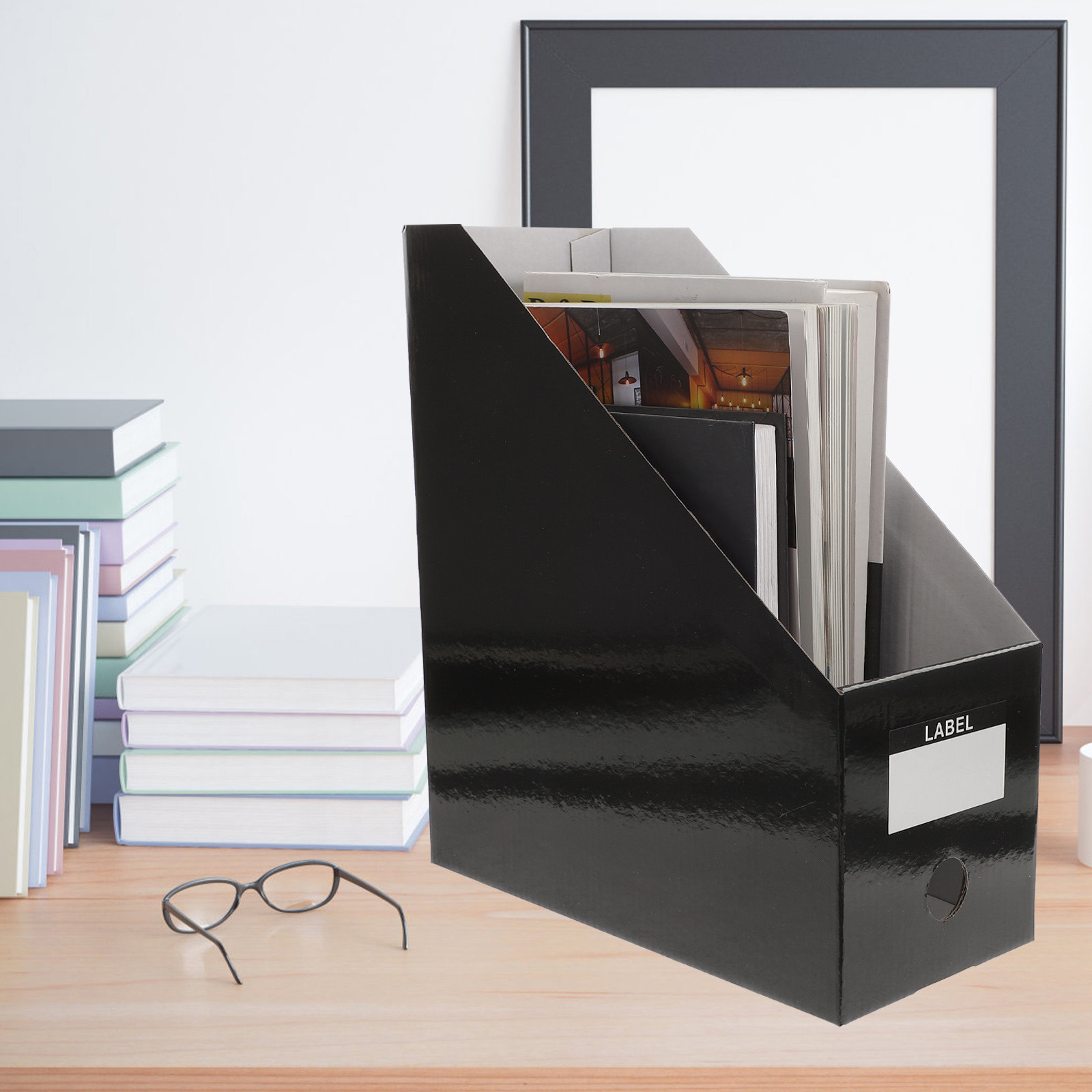 3Pcs File Folder Organizer Des - Magazine Holder Rack recension och pris