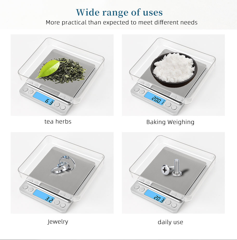 3000g 0.1g Electronic Scale LC - Tape Dispenser Weighted recension och pris