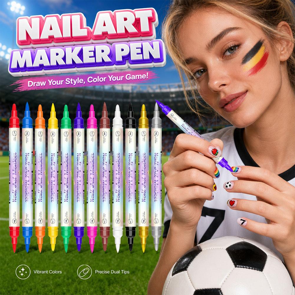 12/24 Colors Dual Tip Nail Art - Correction Pen Fine recension och pris