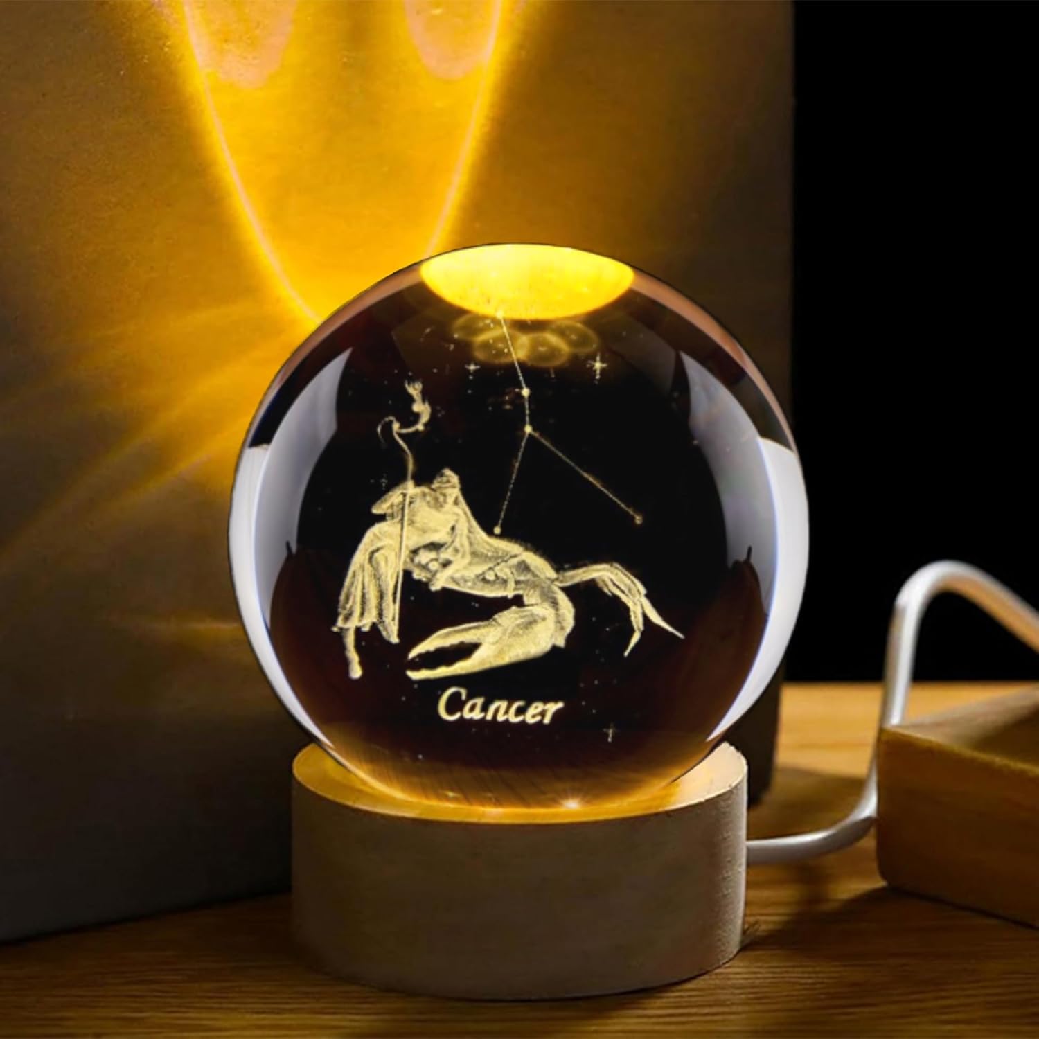 3D Cancer Constellation Crysta - Paper Weight Crystal recension och pris