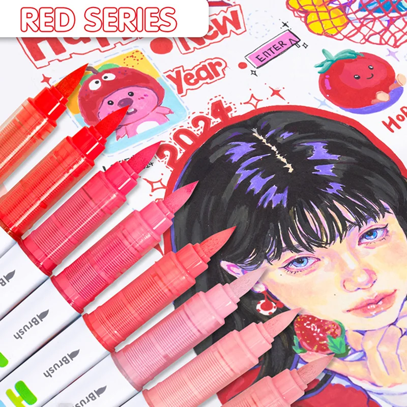 Hdele 8~120 Colors Acrylic Mar - Copic Marker Sketch recension och pris