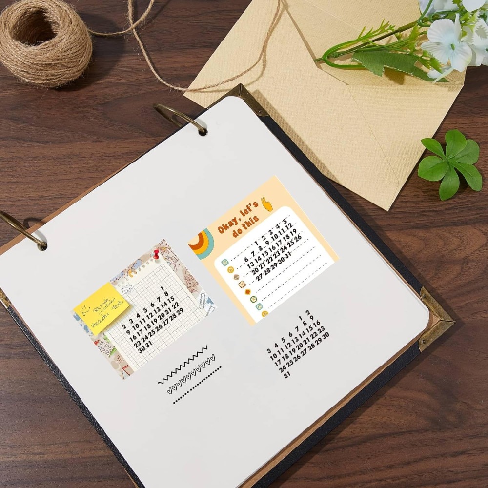 Calendar Date Clear Stamps Vin - Rubber Date Stamp recension och pris