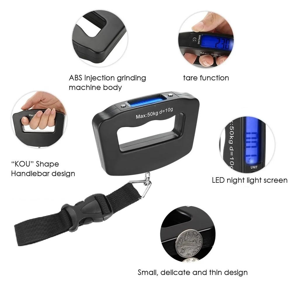 Portable LCD Digital Hanging S - Tape Dispenser Weighted recension och pris