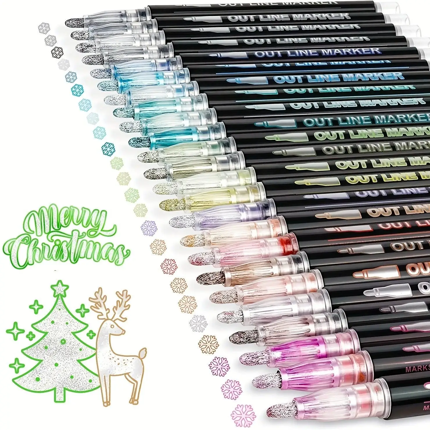 Dual-Tip Metallic Art Pens wit - Correction Pen Fine recension och pris